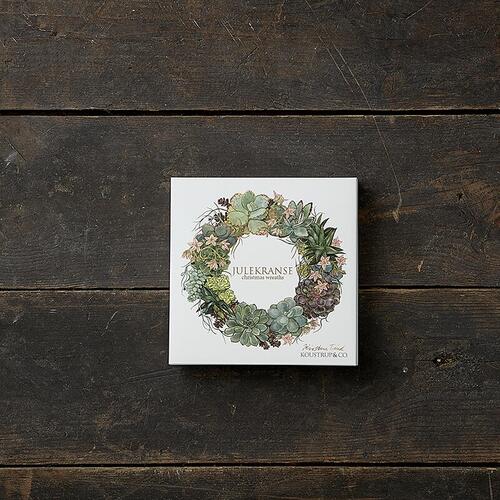 CHRISTMAS WREATHS - Square card folder - not in stock