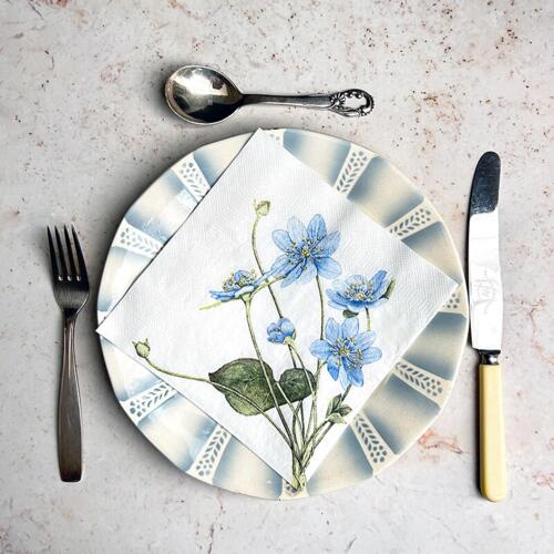 SERVIETTER - Blå anemone