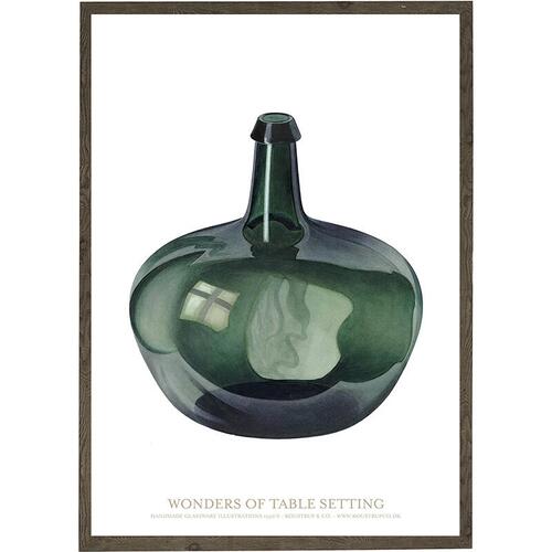 ART PRINT - Vase dark green - CHOOSE SIZE