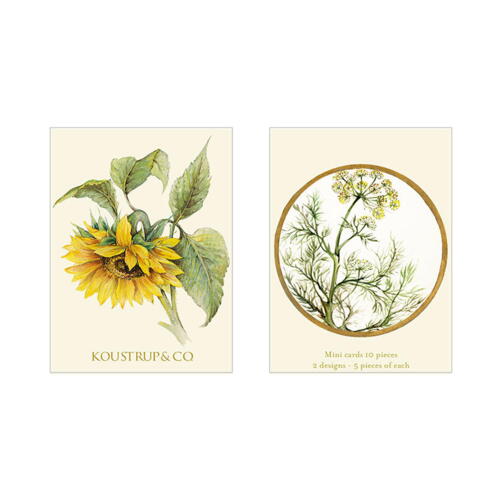 MINICARDS SUMMER - Sunflower - OUT OF STOCK