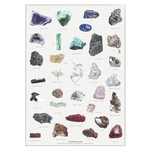 KUNSTDRÜCK A4 - Mineralien