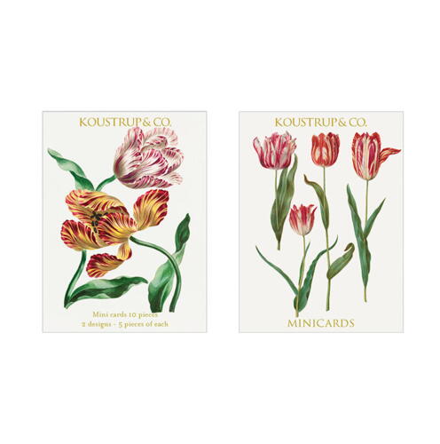 Minikort forår tulipan