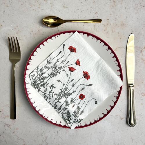 SERVIETTER - Poppy