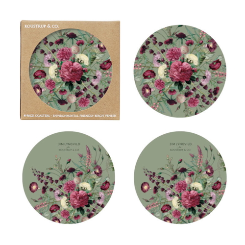 DESSOUS DE VERRE - Blossom Garden JL - pack de 4