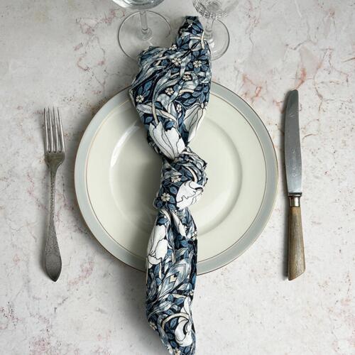 STOFSERVIET - Morris Pimpernel blue