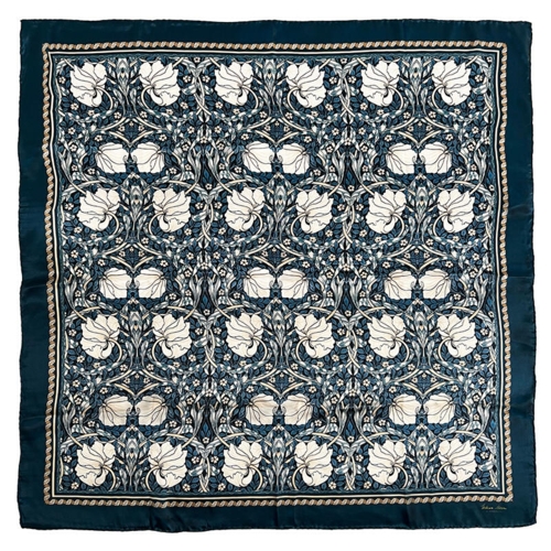 SILKETØRKLÆDE - Morris Pimpernel blue - 90 cm