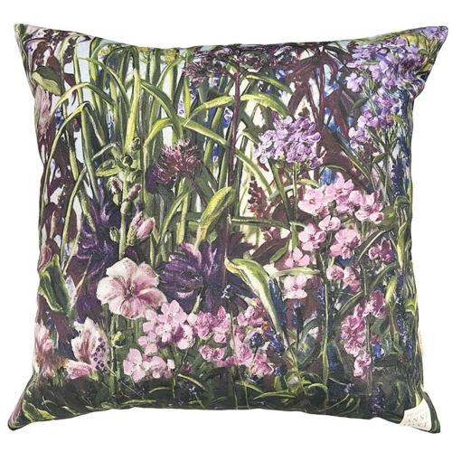 HOUSSE DE COUSSIN 50x50 cm - Coton bio - Anne Just Pink flox - EN PRÉCOMMANDE (Arrive mi-mars 2026)