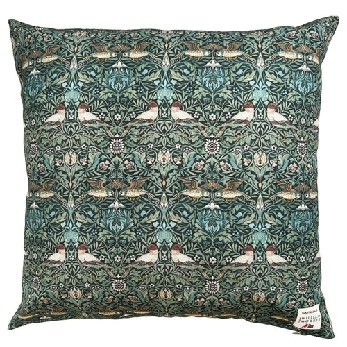 PUDE COVER 50x50 cm - Øko Bomuld - Morris Bird pattern - TIL FORUDBESTILLING (Kommer i midten af marts 2026)