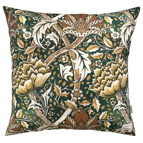 PUDE COVER 50x50 cm - Øko Bomuld - Morris Windrush green - TIL FORUDBESTILLING (Kommer i midten af marts 2026)