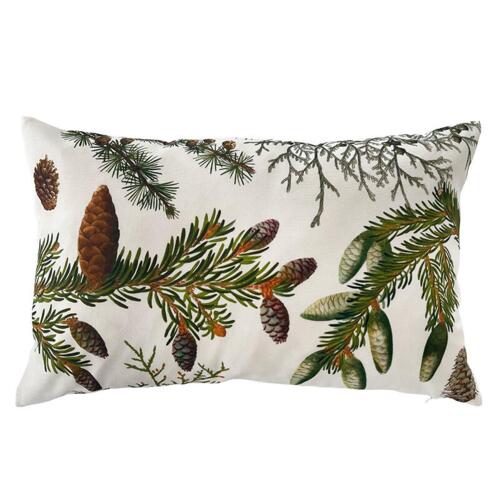 CUSHION COVER 60x40 cm - Organic Cotton - Pine trees - PRE-ORDER (Arrives mid-March 2026)