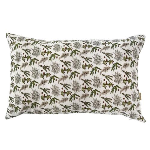 PILLOW COVER 60x40 cm - Organic Cotton - Pine trees pattern - PRE-ORDER (Arrives mid-March 2026)