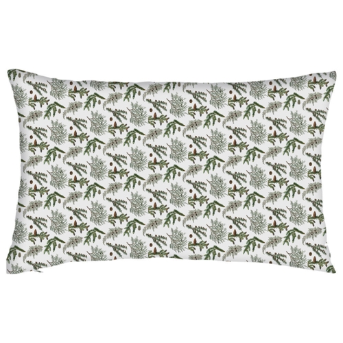 PUDE COVER 60x40 cm - Øko Bomuld - Pine trees pattern - TIL FORUDBESTILLING (Kommer i midten af marts 2026)