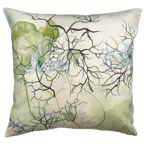 HOUSSE DE COUSSIN 50x50 cm - Coton bio - TJ Love in a mist - EN PRÉCOMMANDE (Livraison mi-mars 2026)