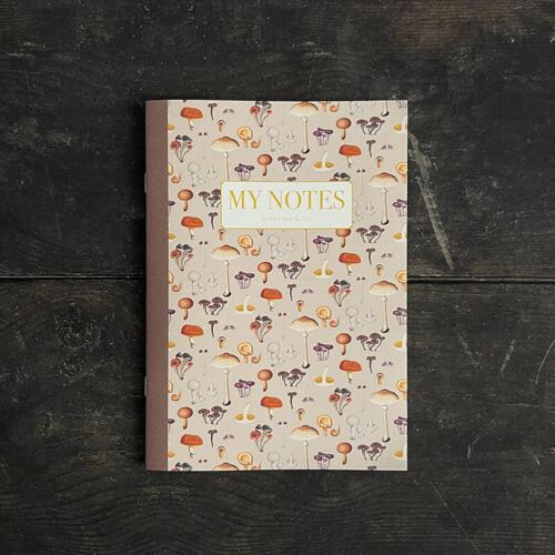 Anteckningshäfte - FD Mushrooms pattern
