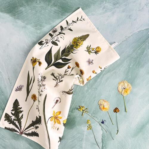 ORGANIC TEA TOWEL - FD Yellow