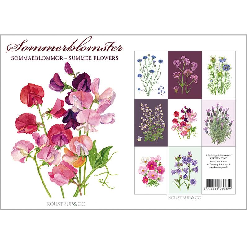 SUMMER FLOWERS - 8 cards