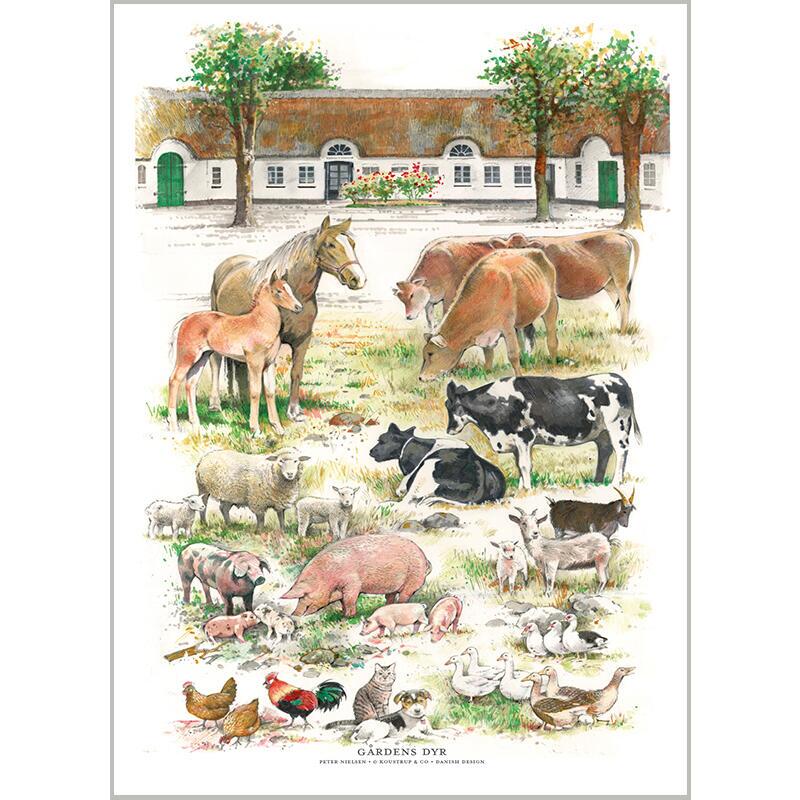 PRINT A4 - Farm animals (Gårdens dyr)