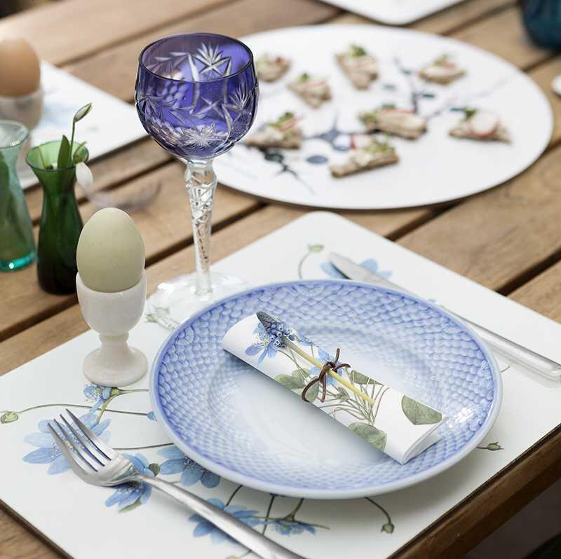SET DE TABLE - Anémone bleue