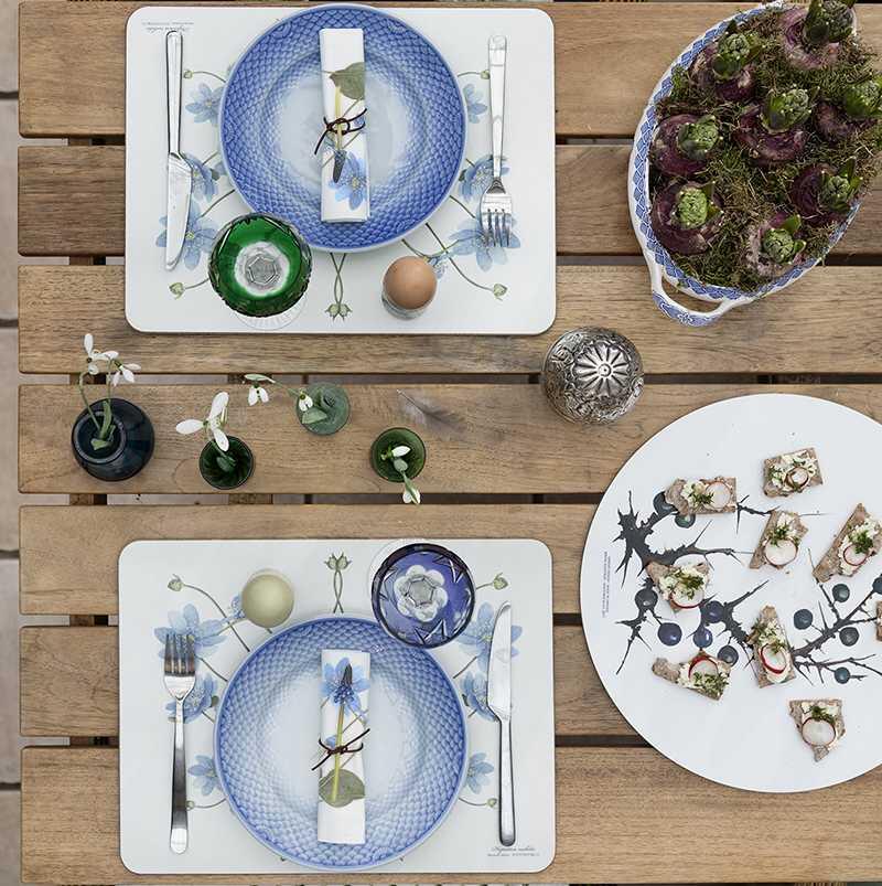 SET DE TABLE - Anémone bleue