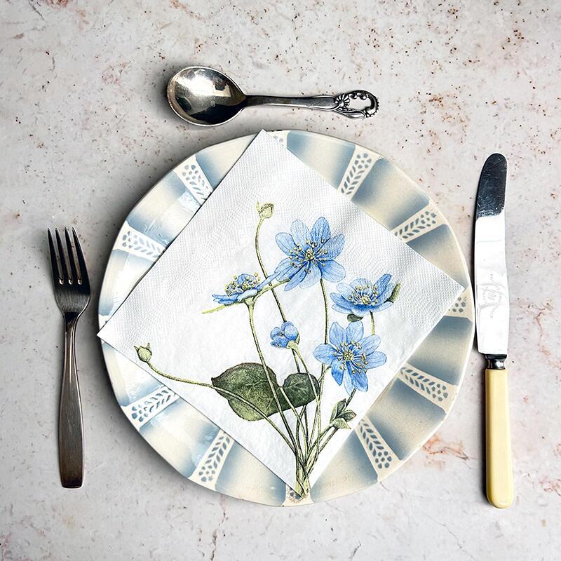 SERVIETTER - Blå anemone