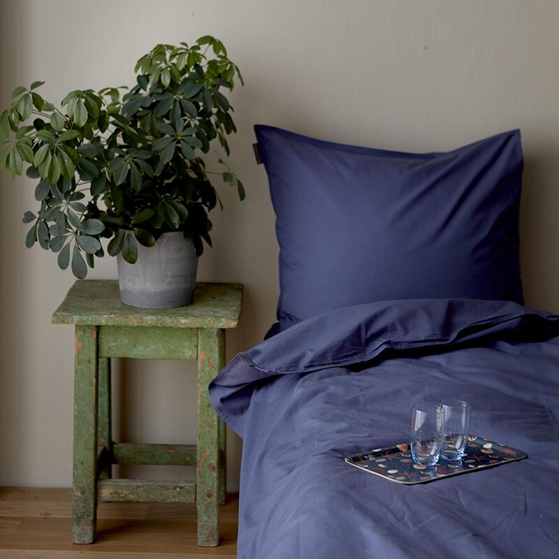 Ekologiskt sängkläder - Dammigt mörkblått