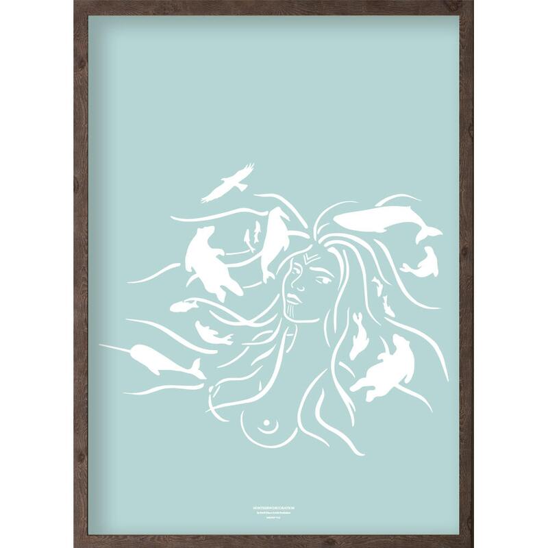 Mother of the sea (arctic ice blue) - ART PRINT - CHOOSE SIZE