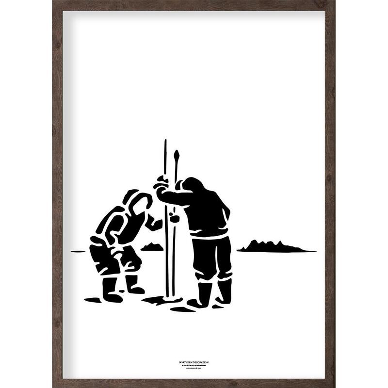 Inuitfångare (svartvitt) - ART PRINT - VÄLJ STORLEK