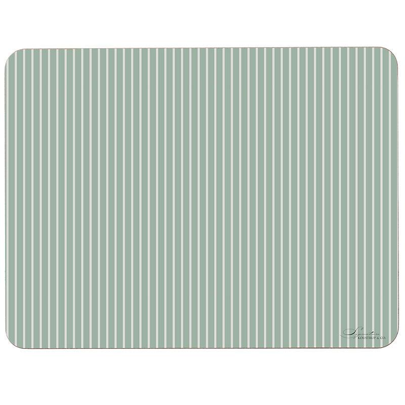TISCHSET - Streifen (hellgrün)