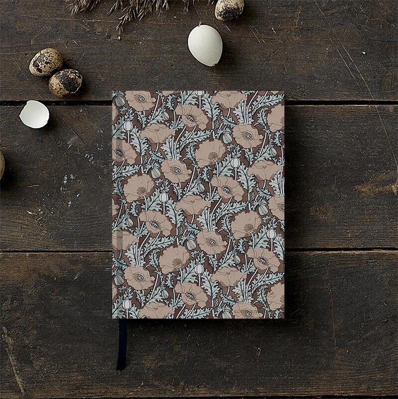 Sketch book with Poppies