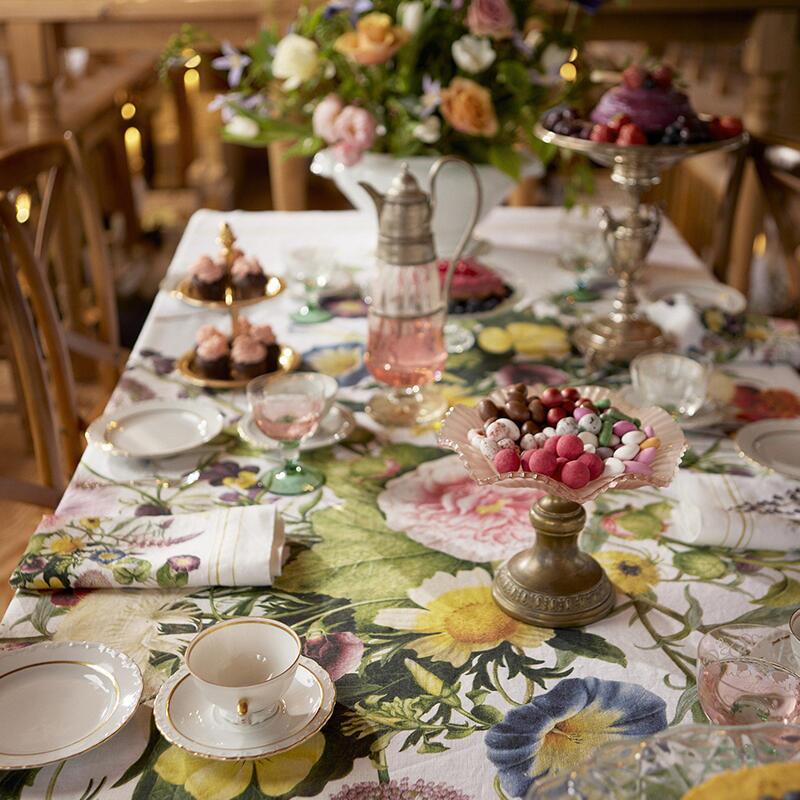 TABLE CLOTH - Flower garden JL - back in stock week 22