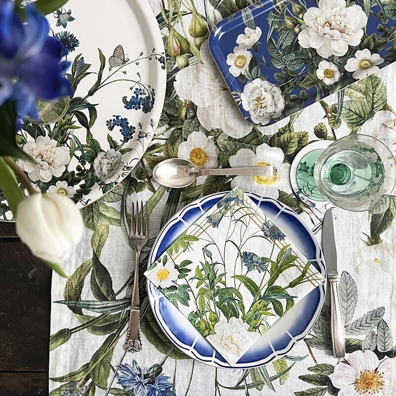 LAUTASLIINAT - Blue Flower Garden JL