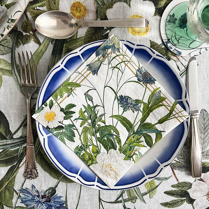 LAUTASLIINAT - Blue Flower Garden JL