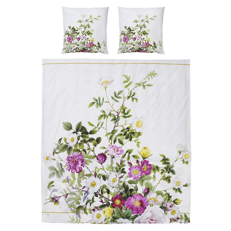 Økologisk sengesæt dobbeltdyne - Rose Flower Garden JL 200x220 cm