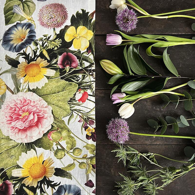 Kaitaliina pellavaa - Flower Garden