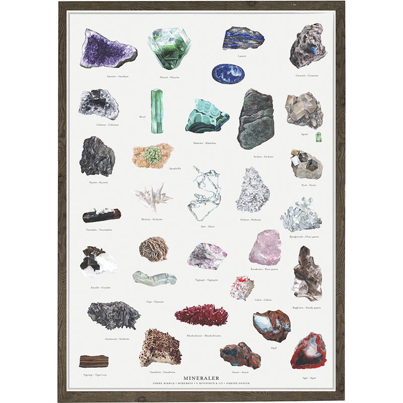 KUNSTDRÜCK A4 - Mineralien
