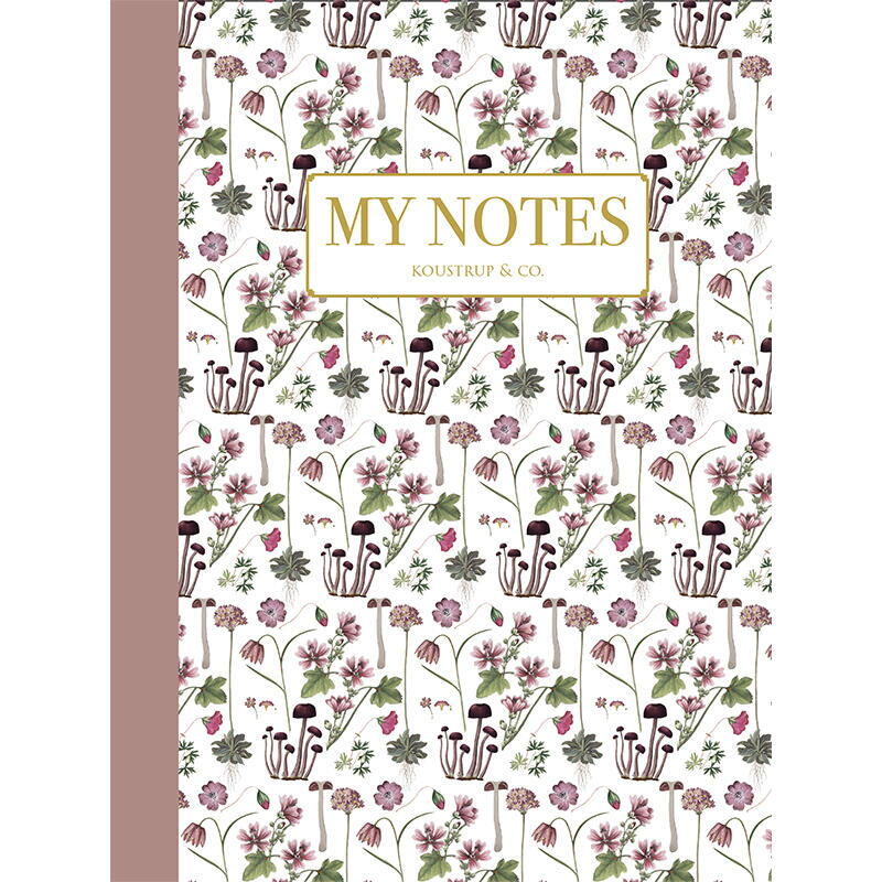 Notebook - Rose floral pattern