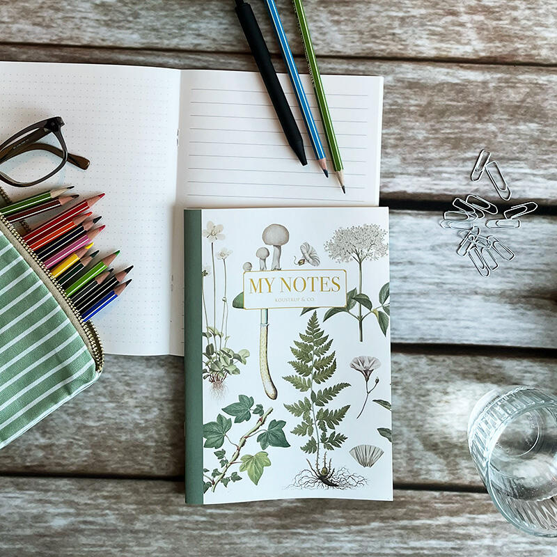 Notebook - Green floral