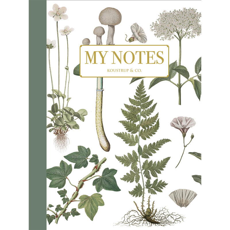 Notebook - Green floral