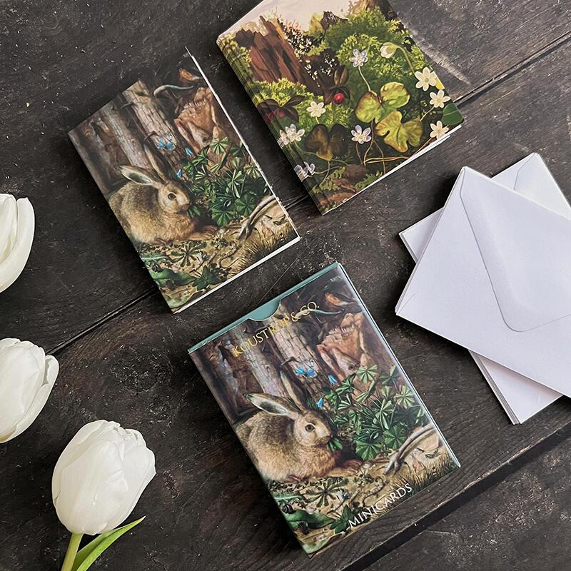 Minikarten Frühling – Hase