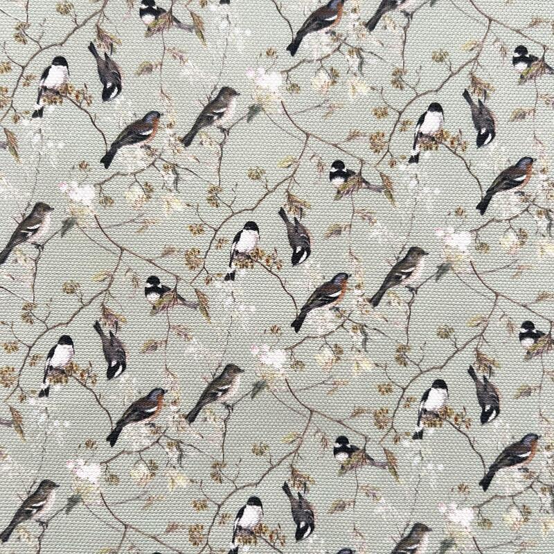 Pillow Cover 50x50 cm - Organic cotton - Garden Birds Pattern - PRE-ORDER (Arrives mid-March 2026)