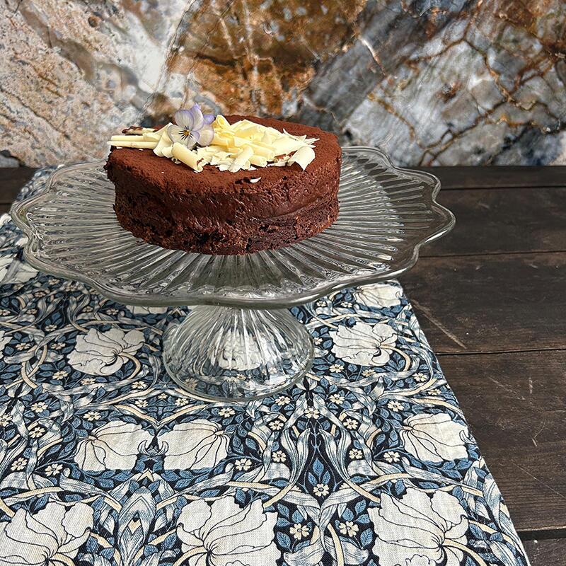 Chemin de table en lin - Morris Pimpernel blue