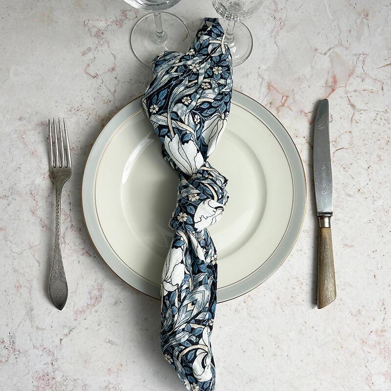 STOFSERVIET - Morris Pimpernel blue