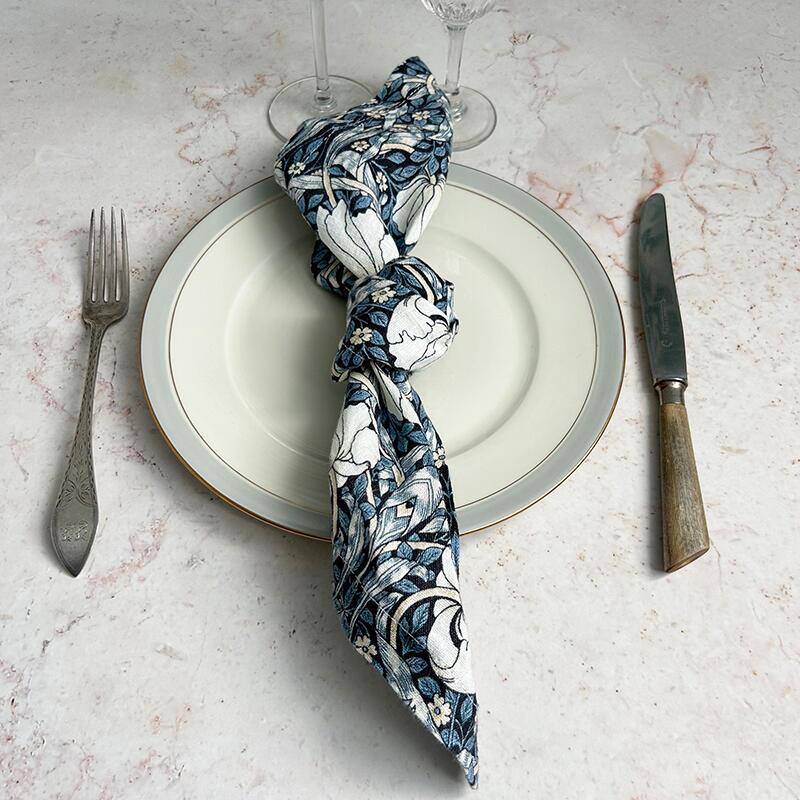 STOFSERVIET - Morris Pimpernel blue