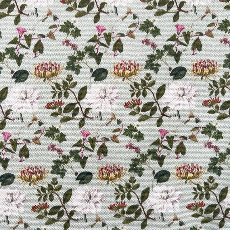 PUDE COVER 50x50 cm - Øko Bomuld - FD Green pattern - TIL FORUDBESTILLING (Kommer i midten af marts 2026)