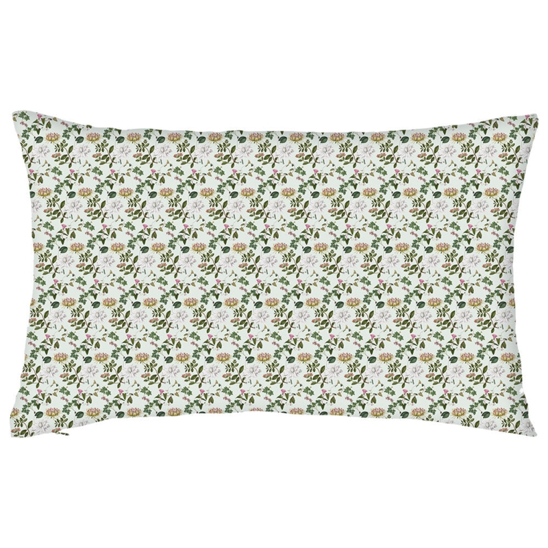 PUDE COVER 60x40 cm - Øko Bomuld - FD Green pattern - TIL FORUDBESTILLING (Kommer i midten af marts 2026)