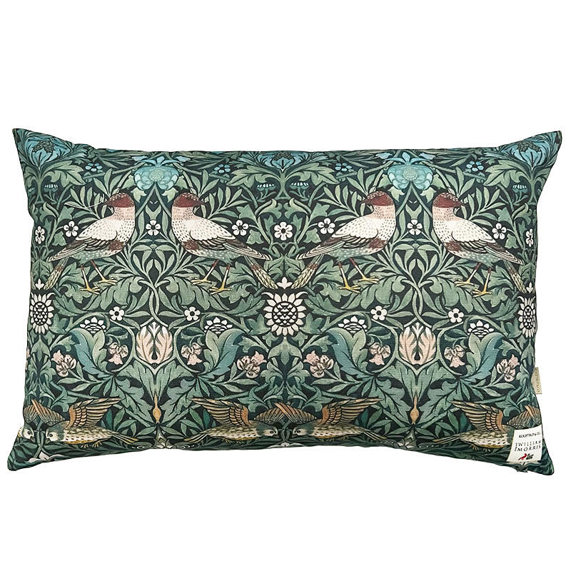 PUDE COVER 60x40 cm - Øko Bomuld - Morris Bird - TIL FORUDBESTILLING (Kommer i midten af marts 2026)