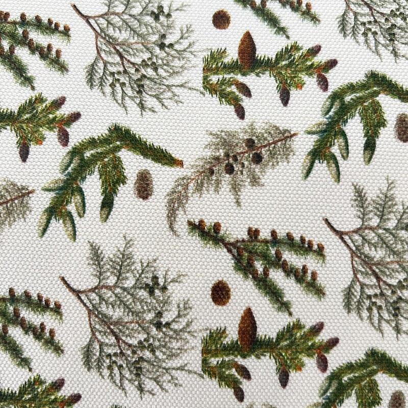 PILLOW COVER 60x40 cm - Organic Cotton - Pine trees pattern - PRE-ORDER (Arrives mid-March 2026)
