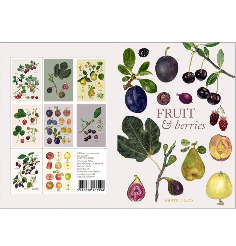 FRUIT & BERRIES - 8 KORT - TIL FORUDBESTILLING (Kommer 15. februar 2026)