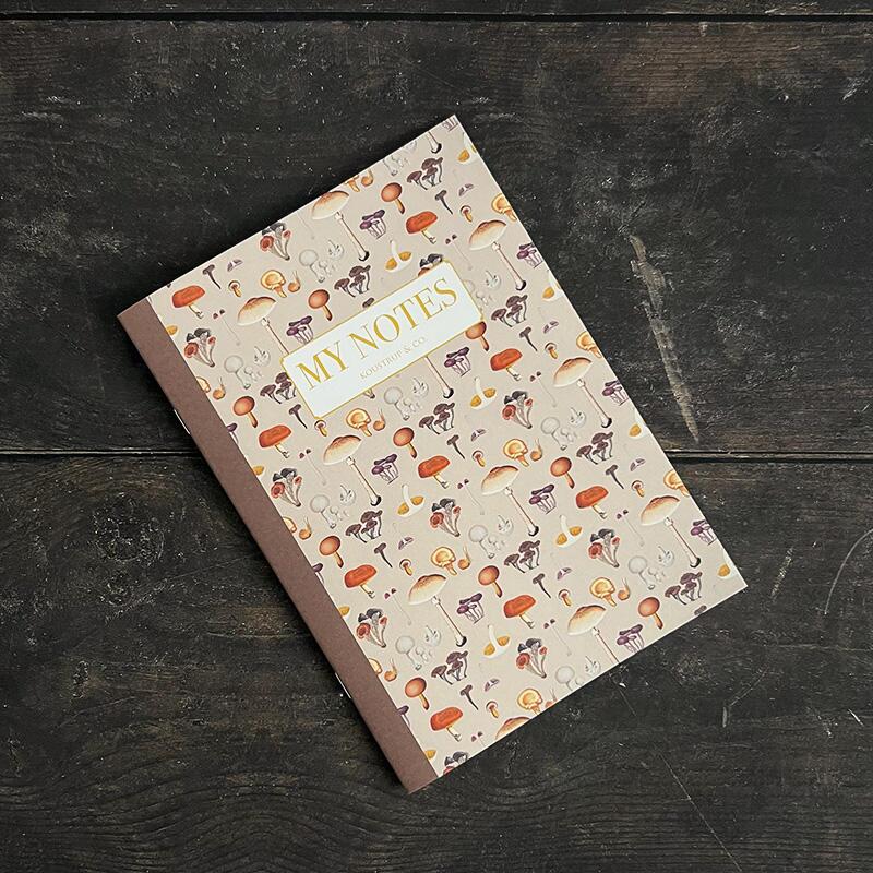 Anteckningshäfte - FD Mushrooms pattern