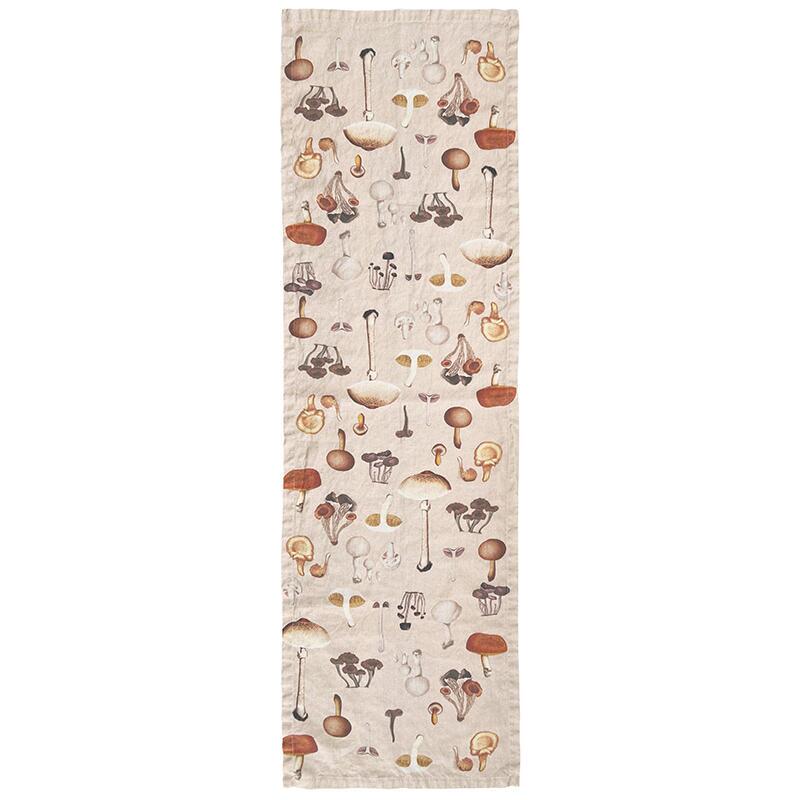 Linen Table Runner - FD Mushrooms
